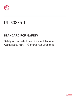 UL 60335-1 PDF UL 60335-1 PDF